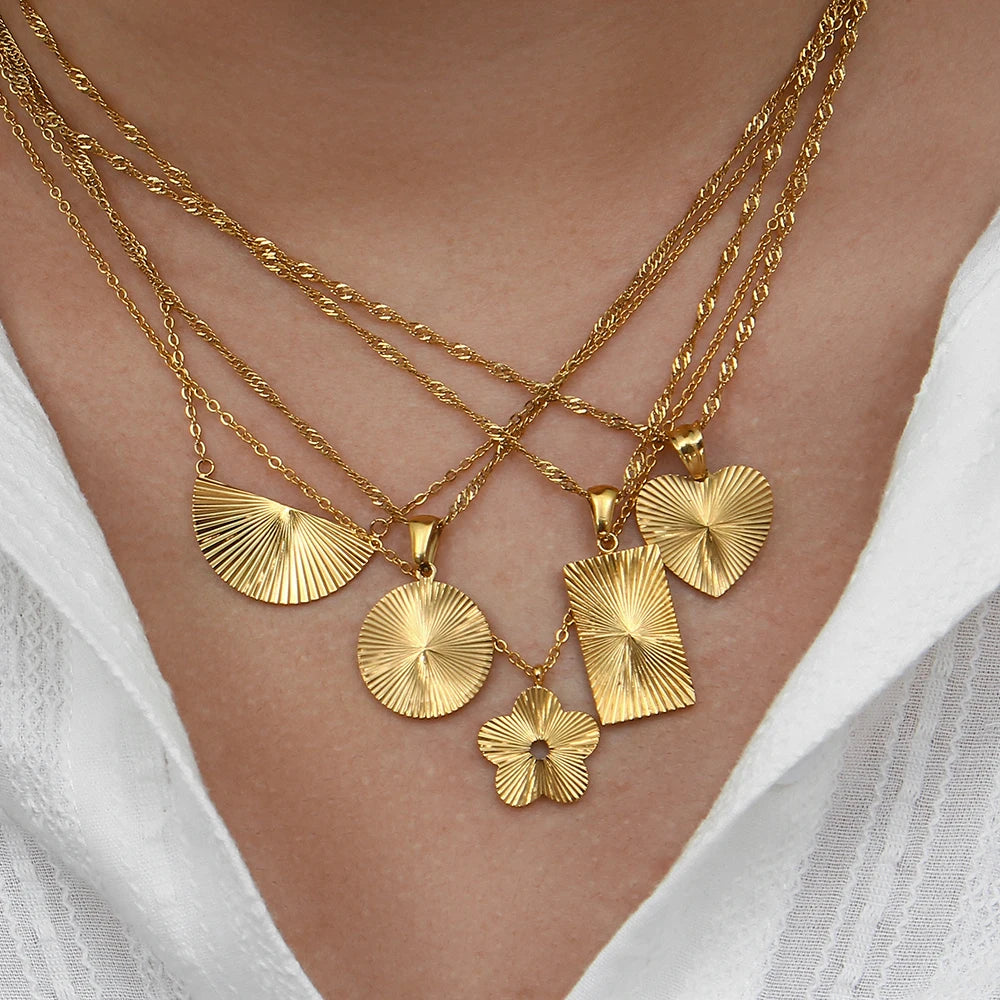 Conjunto 3 Peças Riscos Banhado a Ouro 18K