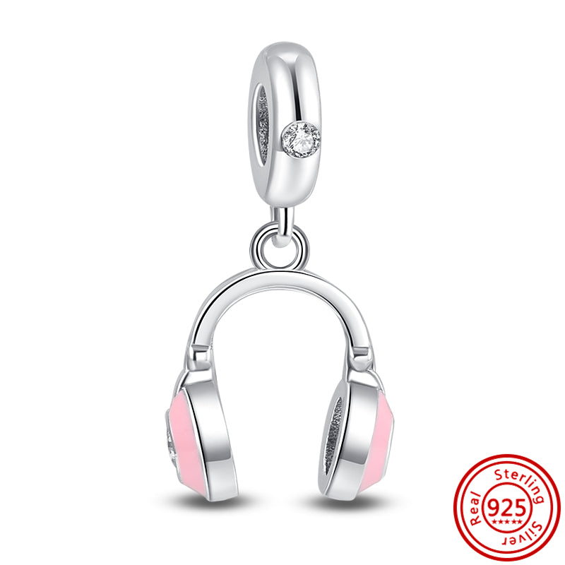 Berloque Charm Life em Prata 925 Headphones