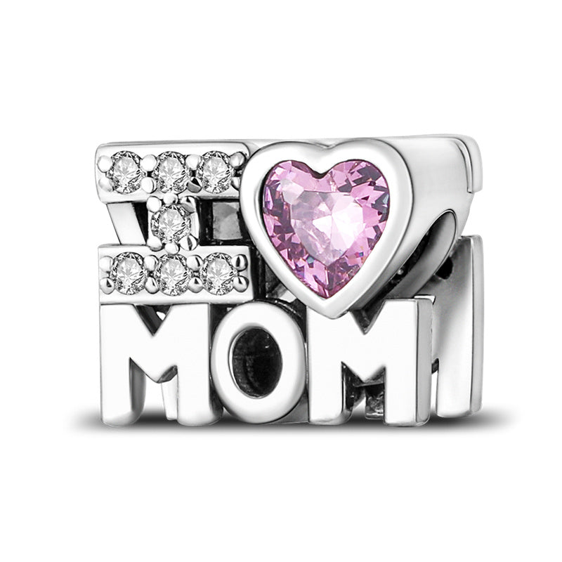 Berloque Charm Life em Prata 925 I Love Mom