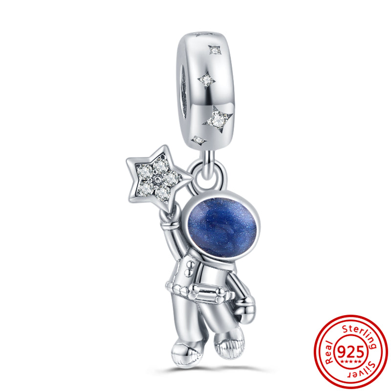 Berloque Charm Life em Prata 925 Meu Pequeno Astronauta