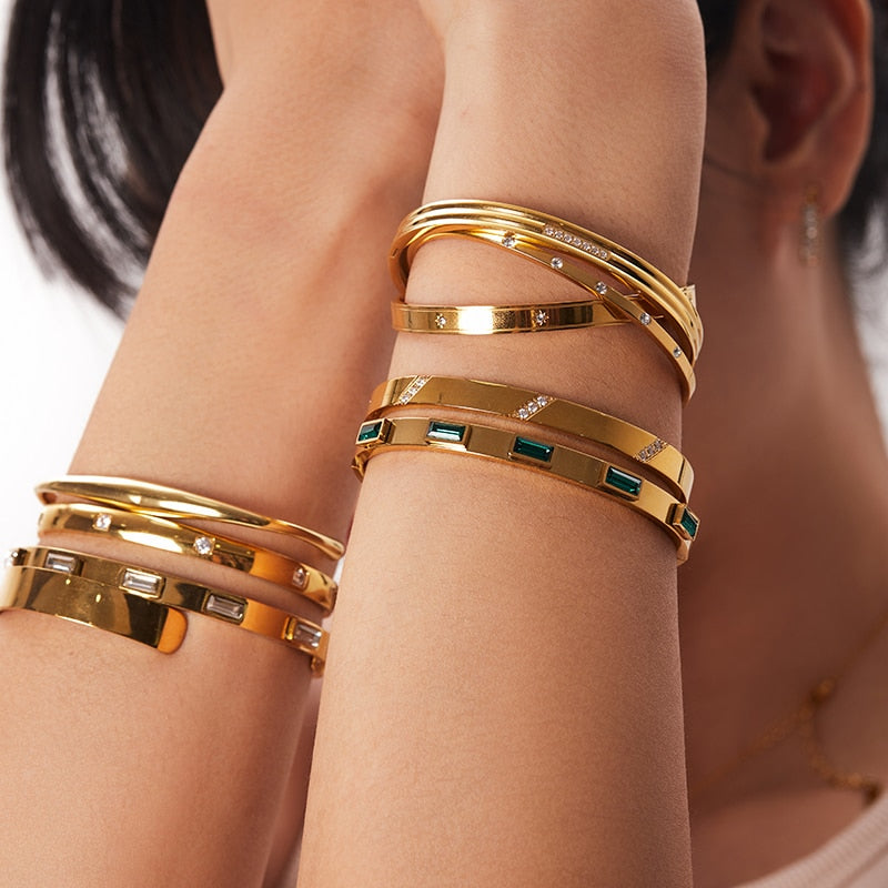 Pulseira Bracelete Diversas Banhada a Ouro 18K | Coleção Verona