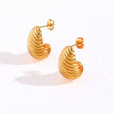 Brinco Croissant Banhado a Ouro 18k