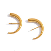 Brinco Ear Hook Banhado a Ouro 18K | Coleção Firenze