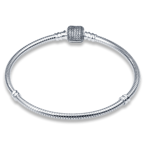 Pulseira para Berloque em Prata 925 - Bracelete Brilho