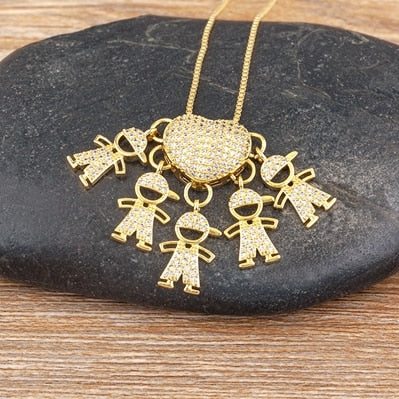 Colar Amor de Mãe Banhado a Ouro 18k - 1 a 5 pingentes - Dona bacana