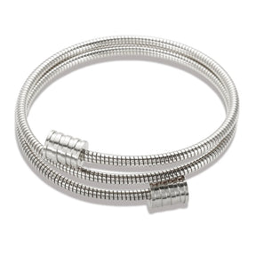 Pulseira Espiral Tríplice Banhada em Ouro 18K
