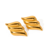 Brinco Asas de Anjo Banhado a Ouro 18K