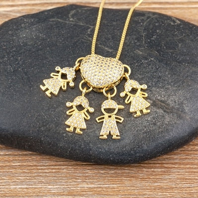 Colar Amor de Mãe Banhado a Ouro 18k - 1 a 5 pingentes - Dona bacana