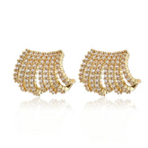 Brinco Ear Hook 8 Filetes Cravejado com Zircônias