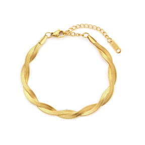 Pulseira Malha Banhada a Ouro 18K | Coleção Capri