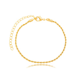 Pulseira Delicada Fio Baiano Banhada a Ouro 18K