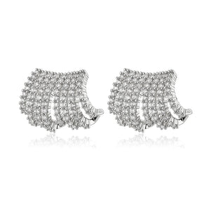 Brinco Ear Hook 8 Filetes Cravejado com Zircônias