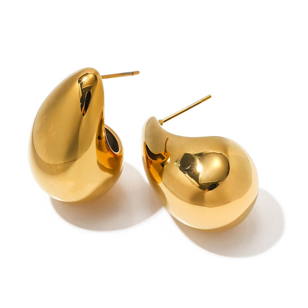 Brinco Gota Elegante Banhado a Ouro 18K | Coleção Verona