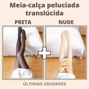 Meia Calça de Lã Aveludada - COMPRE 1, LEVE 2 (ÚLTIMAS UNIDADES) - Dona bacana