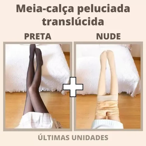 Meia Calça de Lã Aveludada - COMPRE 1, LEVE 2 (ÚLTIMAS UNIDADES) - Dona bacana